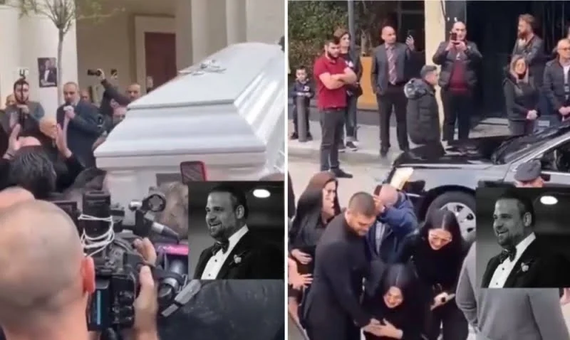 شاهد: نقل جثمان وديع جورج وسوف إلى كنيسة القديس نيقولاس على... مساحة نت | شاهد: نقل جثمان وديع جورج وسوف إلى كنيسة القديس نيقولاس على وقع أغاني والده والرقص بالنعش (فيديو)