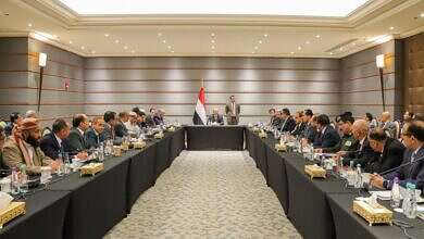 مجلس القيادة الرئاسي في اجتماع سابق