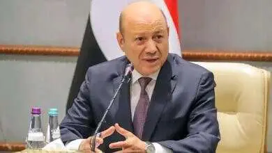 رئيس مجلس القيادة اليمني رشاد العليمي (وكالات)