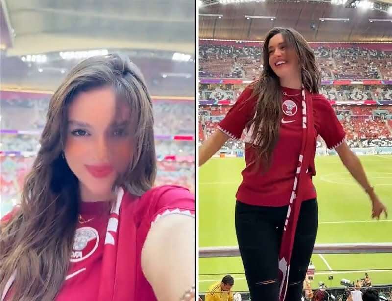 الكشف عن جنسية الفتاة الجميلة التي خطفت الأنظار بوصلة رقص... مساحة نت | الكشف عن جنسية الفتاة الجميلة التي خطفت الأنظار بوصلة رقص من مدرجات ملعب البيت في قطر (فيديو)