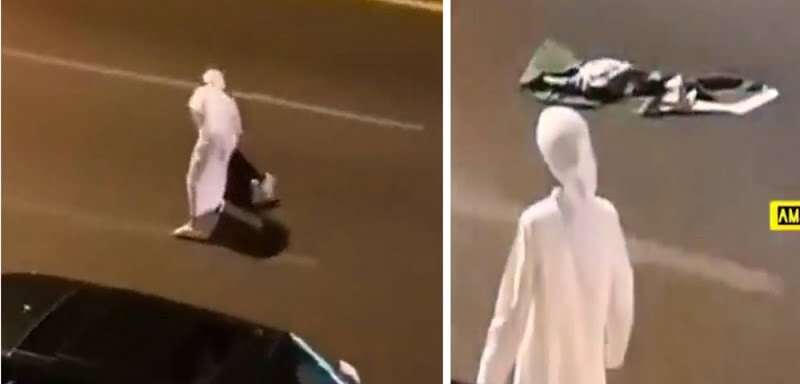 لحظات تحبس الأنفاس.. شاب إماراتي يخاطر بحياته لرفع علم... لحظات تحبس الأنفاس.. شاب إماراتي يخاطر بحياته لرفع علم...