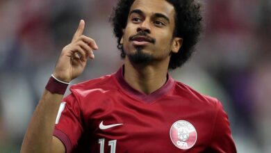 لاعب نادي السد القطري أكرم عفيف (وكالات)