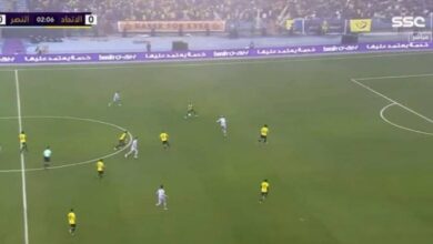 الاتحاد يتقدم بهدف في مرمى النصر في نصف نهائي كأس السوبر السعودي (منصات تواصل)