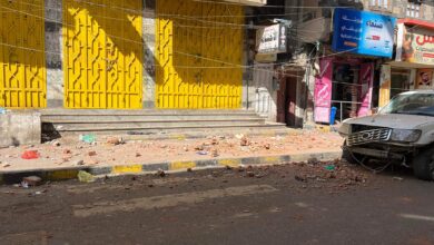 انهيار أجزاء من عمارة "لا إله إلا الله" بصنعاء (منصات تواصل)