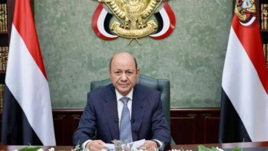 رئيس مجلس القيادة الرئاسي اليمني رشاد العليمي (وكالات)