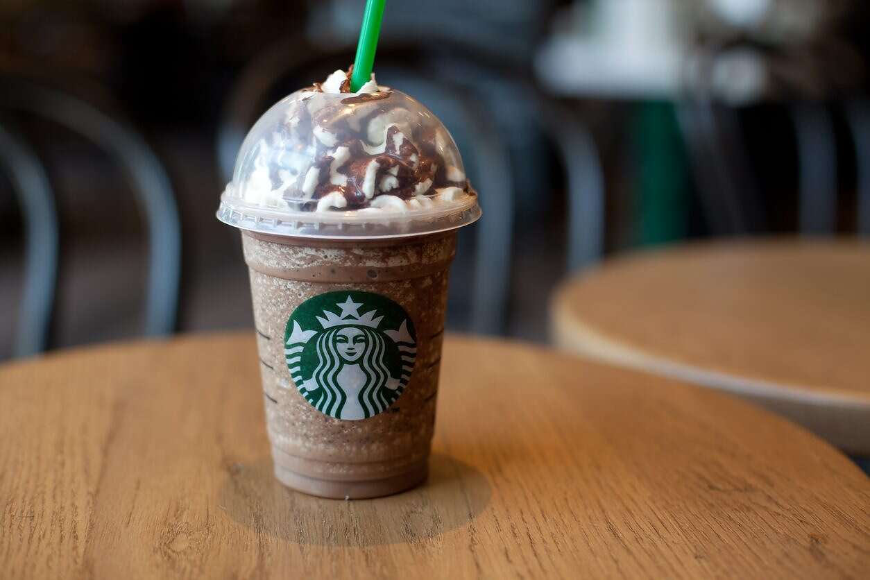 Frappuccino beverage from Starbucks Coffee منتجات ستاربكس (وكالات)