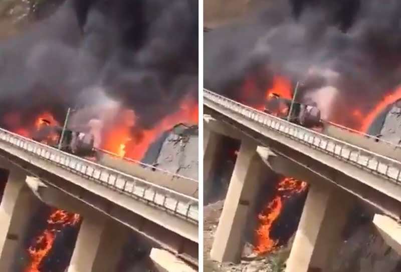 عقبة شعار مساحة نت | التفاصيل كاملة لـ حادث عقبة شعار في السعودية وأول فيديو يوثق اشتعال النيرات في باص المعتمرين (فيديو)