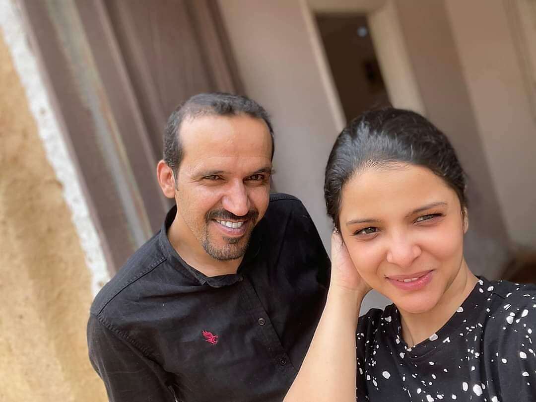 سالي ومحمد مساحة نت | سالي حمادة تخرج عن صمتها وتكشف عن طبيعة علاقتها بالفنان محمد قحطان.. تفاصيل