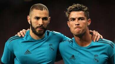 رونالدو وكريم بنزيما (وكالات)