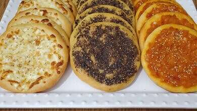 مناقيش الجبنة والزعتر (يوتيوب)