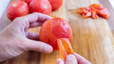 تقشير الطماطم (مواقع)