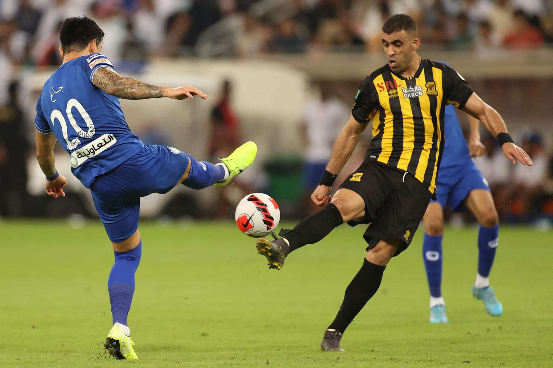 حمدالله لاعب الاتحاد السعودي عبدالرزاق حمدالله (وكالات)