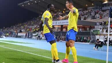 لقطة من مباراة النصر والشرطة العراقي (موقع النصر)