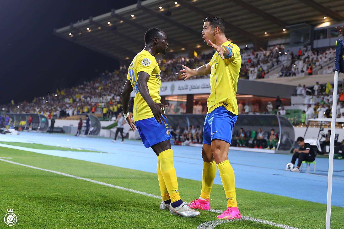 رونالدو1 لقطة من مباراة النصر والشرطة العراقي (موقع النصر)