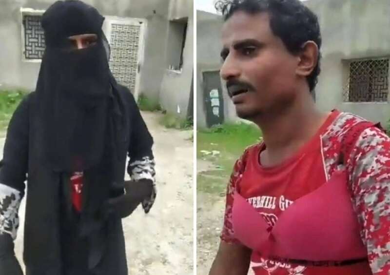 متنكر متنكر بزي نسائي (منصات تواصل)
