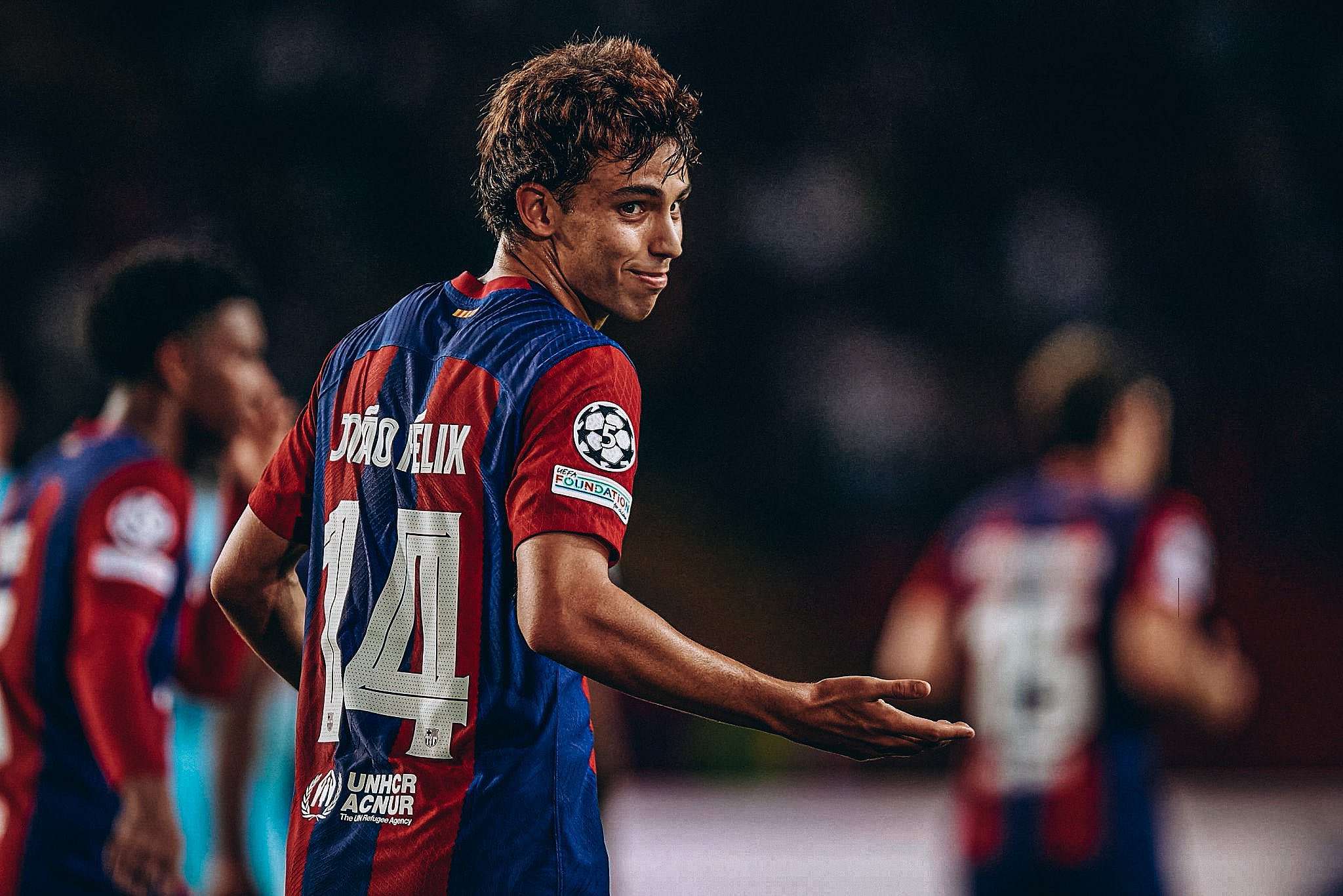 جواو لاعب برشلونة جواو فيليكس (وكالات)