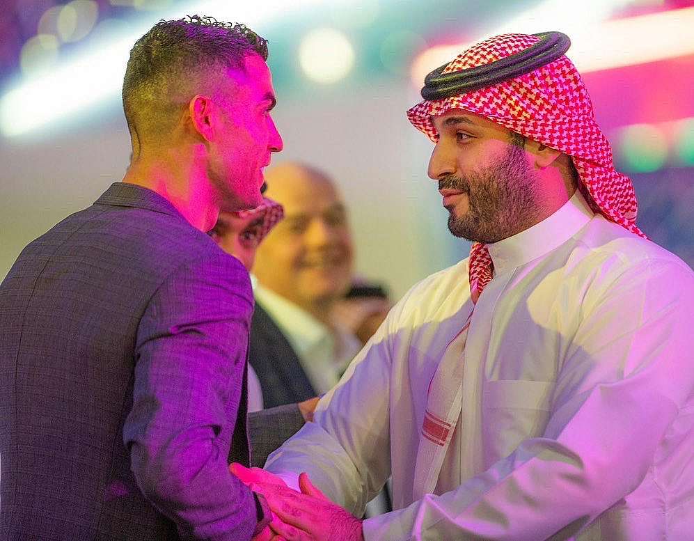 رونالدو بن سلمان رونالدو وبن سلمان (منصات تواصل)