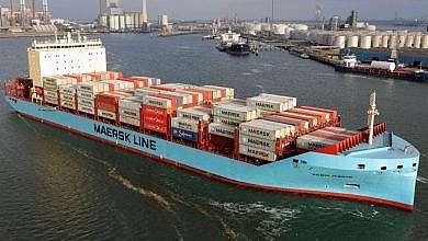سفينة تابعة لشركة ميرسك لاين (وكالات)