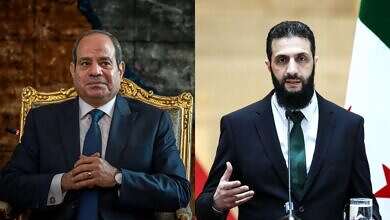 الرئيسان السوري والمصري (وكالات)